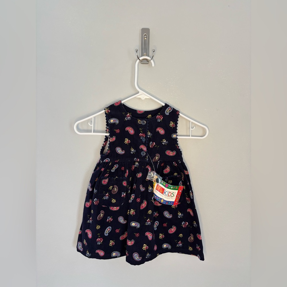 NWT Vintage McKids Corduroy Jumper Dress size 24 months